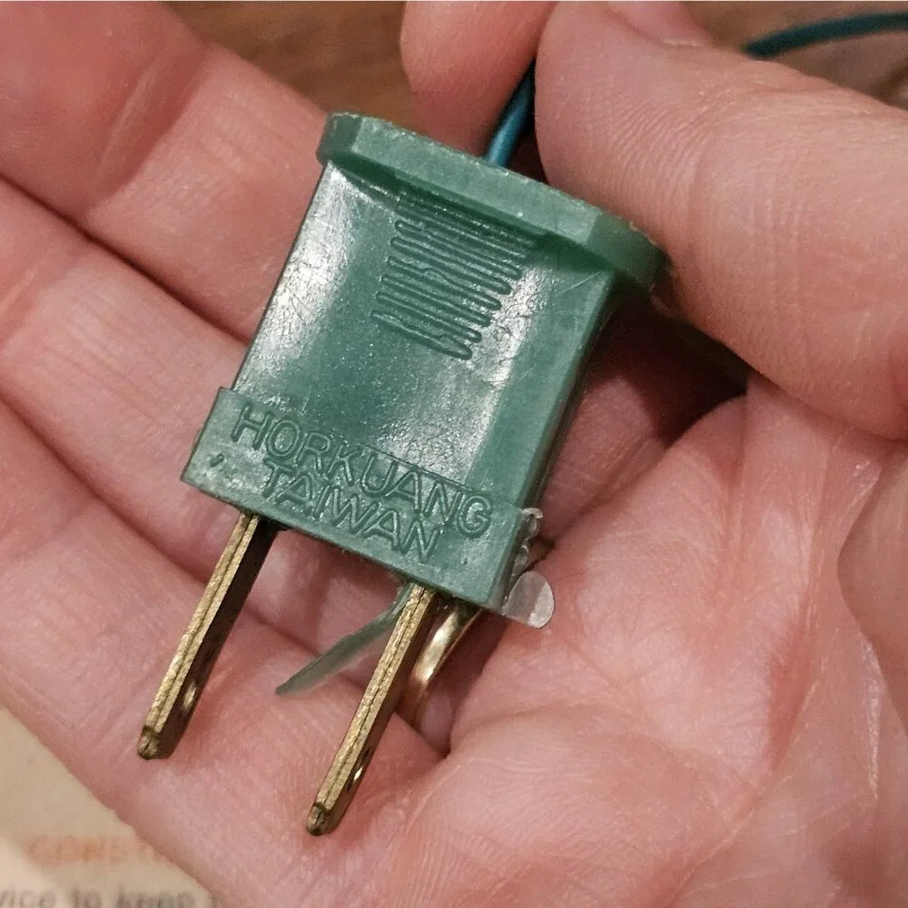 VTG White Clear Tulip Christmas Lights Reflectors Green Cord‎ 35 Lite Set 70s